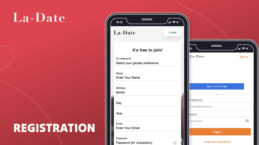 La-Date sign up and login guide